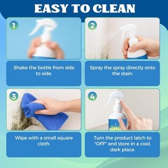 Multipurpose Wall Cleaner Spray – Mold Stain Cleaner for Home Surfaces – Bathroo