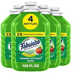 No Rinse Floor Cleaner – 2X Concentrated Passion of Fruits Scent, 128 fl oz