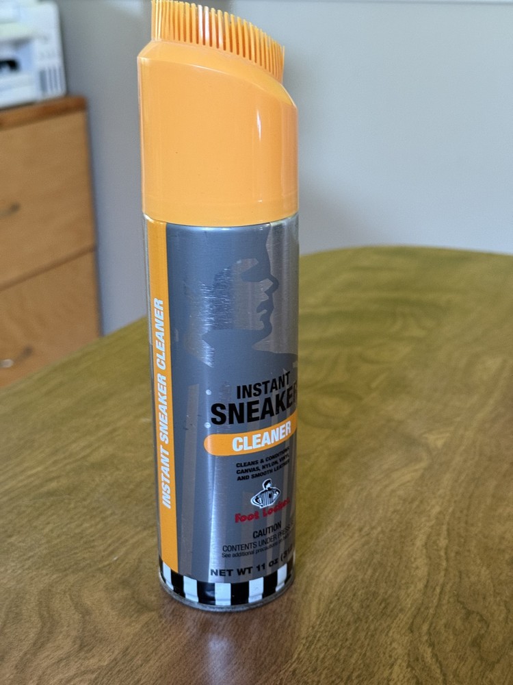 Foot Locker Instant Sneaker Cleaner Spray Aerosol 11 oz with Built-in Brush