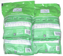 COMPLETE HOME DETERGENT DISHWASHER PACKS BASIC -15 PACK -LOT OF 4 PACKAGES -NISP