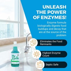 Fly-Zyme, Highly Concentrated Enzyme Drain Cleaner for Pipes, Drain Gel for F…