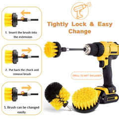 Drill Brush Set, 22 Pcs Drill Scrubber Brush Kit Includes All Purpose Drill Brus