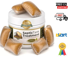 Septic Tank Treatment – 1 Year Supply of Dissolvable Easy Flush Live Bacteria…