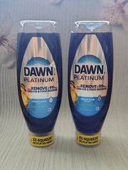 (Pack of 2) Dawn Platinum EZ Squueze Dish Soap Fresh Rain Scent, 24 fl oz