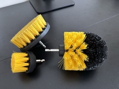 Drill Brush Set 3 Piece (Yellow) – Free Shipping