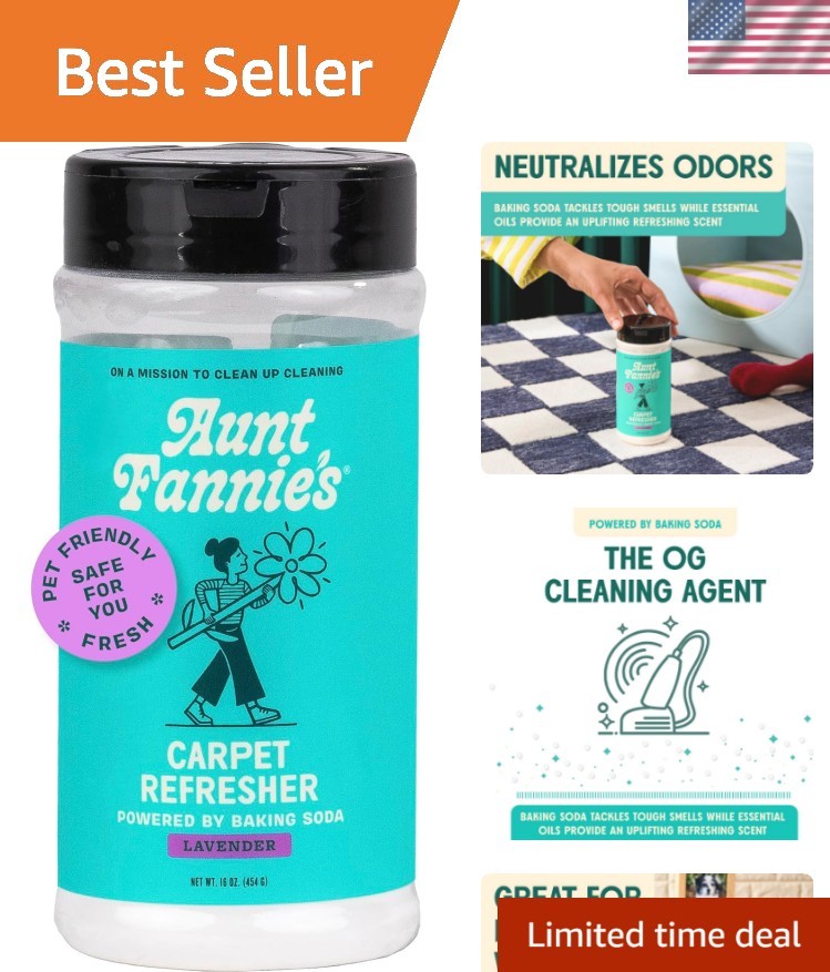 Carpet Deodorizer Powder Lavender Scent Pet Odor Eliminator 16 Oz