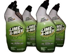 4x Lime-A-Way Lime Away Thick Gel Formula Toilet Bowl Cleaner Each 16 Oz–