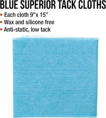Pure Blue Low Tack Superior Tack Cloths – Tack Rags (Box of 12) – Automotive Car