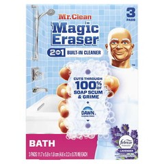 Ultra Bath Magic Eraser, Multi Purpose Cleaner for Bathroom, 3 Count