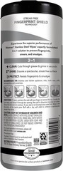 Stainless Steel Cleaner & Polish Kit, 2 Wipes & Cloth, Anti-Fingerprint, Remo…