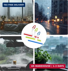 Shower Squeegee for Glass Doors, 3pcs Bathroom Squeegee for Shower Cleaner Squee