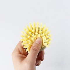 3Pcs Beige Decontamination Cleaning Brush for Pots and Pans Easy to Store