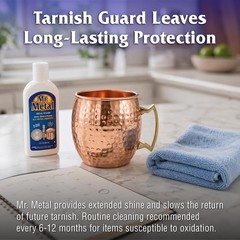 Metal Polish Liquid, Multipurpose Cleaner, Tarnish Remover, 8 oz