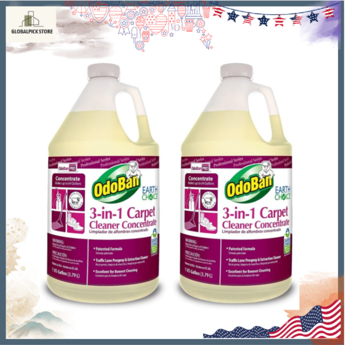 Professional 3-in-1 Carpet Cleaner Concentrate 1 Gallon 2 Pack