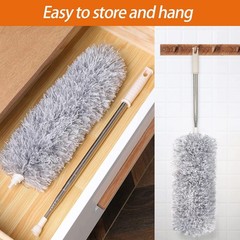 Extendable Microfiber Duster with 30”-100” Telescoping Pole for High Ceilings,