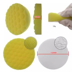 5PCS 6″ 150mm Buffing Waxing Polishing Sponge Pads Kit For Car Polisher Drill