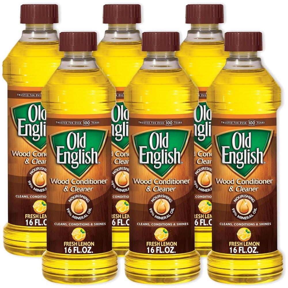 Wood Furniture Conditioner, Lemon Oil – 6 Pack