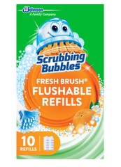 Scrubbing Bubbles Fresh Brush Flushables Refill, Citrus,10 Count Box