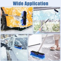 10Inch Soft Bristle Car Wash Brush Head with Protective Bumper 4 Pack