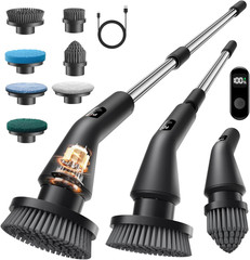Electric Spin Scrubber, Upgraded IPX7 Cordless Cleaning Brush for Bathroom Showe