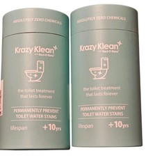 2 Krazy KLEAN Toilet Cleaner WITH Bact-O-Bane Lifespan 10 Years New And Sealed