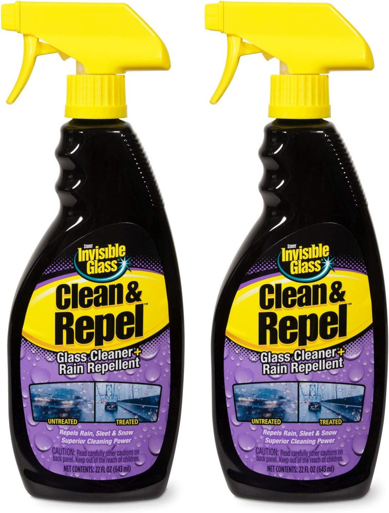 92184-2PK Premium Glass Cleaner with Rain Repellent for Exterior Automotive Glas
