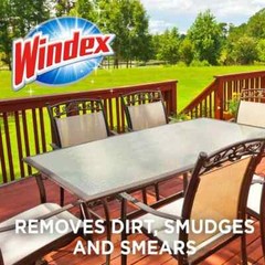 Windex 128 fl. oz. Outdoor Glass Bathrooms Kitchens Efficiently Cleaner Refill