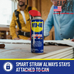 (6 pack) Classic WD-40 Formula, Multi-Purpose Lubricant Spray Smart Straw, 8 oz,