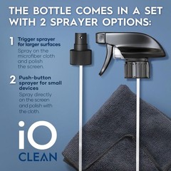 Screen Cleaner Spray (16oz – 473ml) –Best Large Cleaning Kit for LCD LED OLED TV