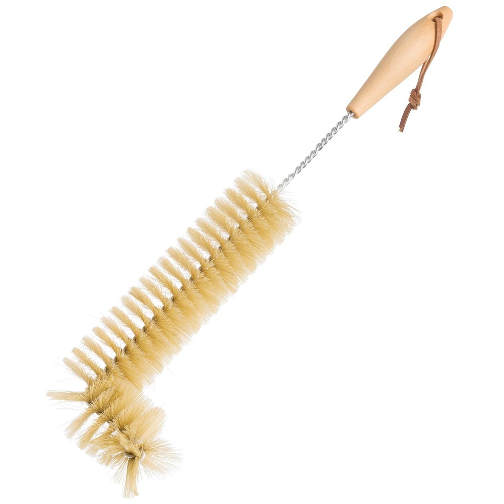 Natural Pig Bristle Radiator Brush with Oiled Beechwood Handle, 18-1/2-Inches