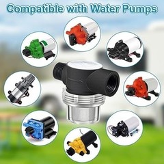 RV Water Pump Strainer Filter, 1/2″ Twist On Pipe Strainer, 1/2″ x 14 NPT x 1/2