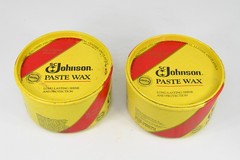 SC Johnson Paste Wax Discontinued Original Formula 2 Used Half Empty Cans