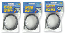 3 pack Ettore 18 in. W Neoprene Squeegee Replacement Rubber