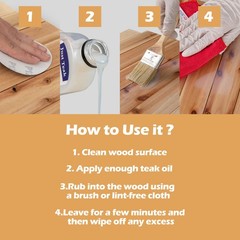 2 Packs Wood Wax Oil Cleaner & Brightener for Furniture Teak Care Kit