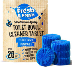 Disposable Toilet Bowl Cleaners, Odor Eliminator Tablets, Fresh Scent