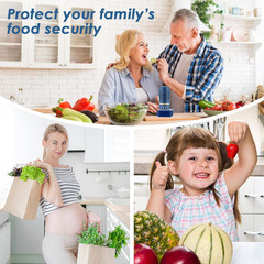 Fruit and Vegetable Purifier Washer Machine OH-Ion Wireless Food Cleaner Blue