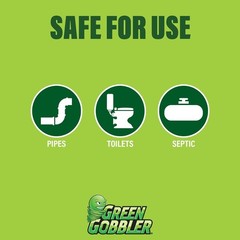 Green Gobbler Powder Plunger Toilet Bowl Clog Remover 2 Pack 16.5 oz Drain Opene