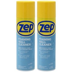 ZEP 18 Oz Foaming Wall Cleaner Spray Removes Scuffs Stains 2 Pack