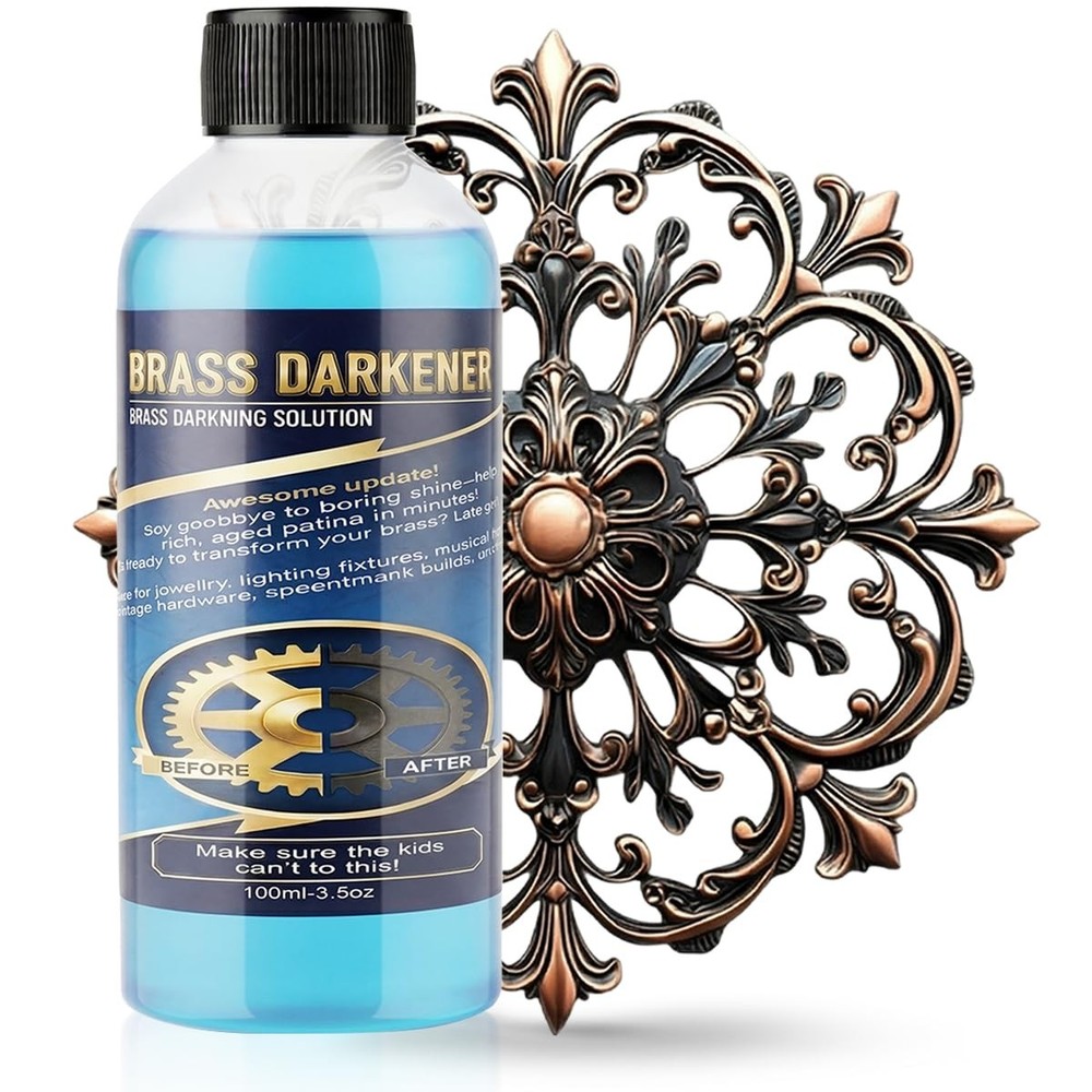 Brass Blackening Solution 3.5 Fl Oz Copper Metal Finish Black Patina Agent