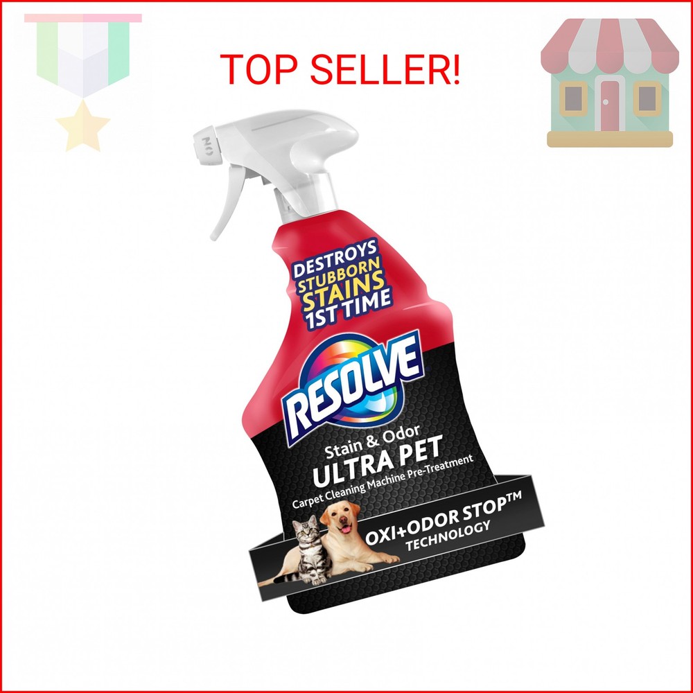 Resolve Ultra Pet Carpet Cleaner Spray – for Removal of Pet Stains & Odors, 32oz