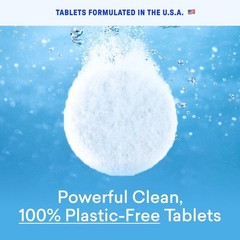 BLUELAND 100% Plastic Free Toilet Bowl Cleaner Tablets, 28ct, Lemon Cedar | Remo