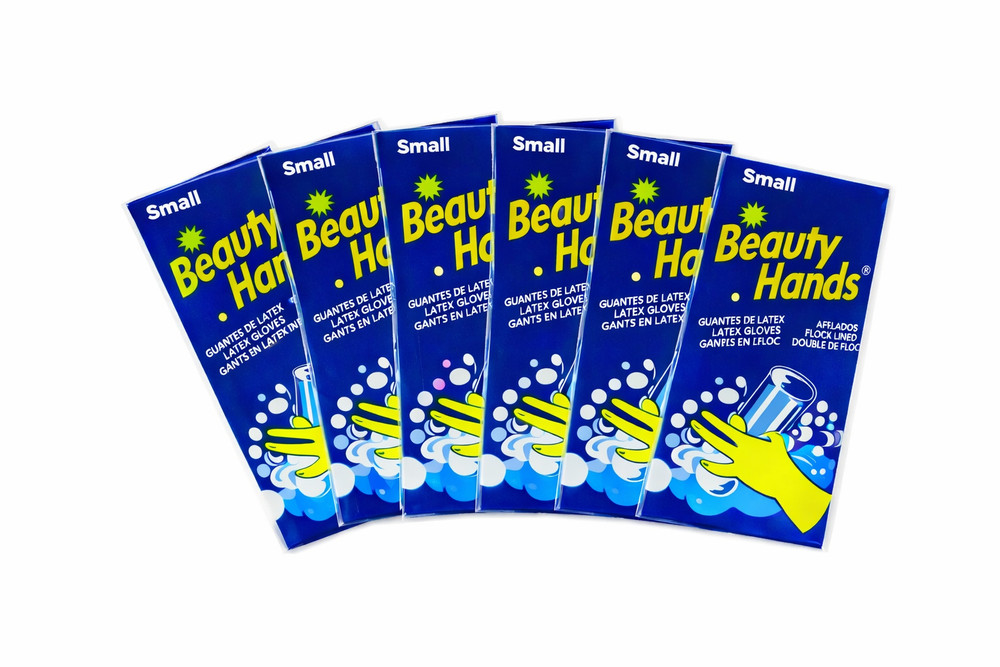 6 Pairs Yellow Latex Dishwashing Gloves Medium Reusable Cleaning Gloves
