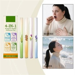 4PCS Natural Diffuser with Mint for Lung Health & Fresh Air 2026 NEW