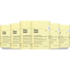 Dirty Labs 2-In-1 Bio Enzyme Dishwasher Detergent Booster Powder 1.05 Lb 6 Pack