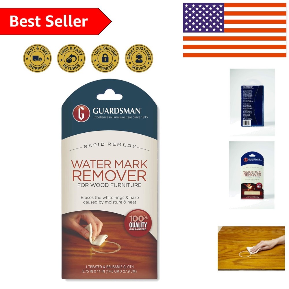 Effective Reusable Water Mark Remover Cloth for Wooden Surfaces – Guardsman 4×5