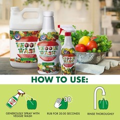 Veggie Wash All Natural Fruit and Vegetable Wash, 1-Gallon (654912964)