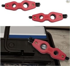 2 PCS Car Battery Terminal Cleaning Brush, 4 in 1 Anti-R Size: 2 PCSColor: Red