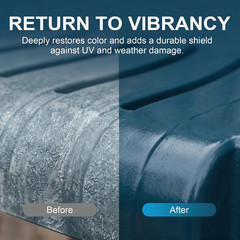 Vinyl Plastic Metal Surface Restorer Outdoor Color Fader Sun Damage 16.91 fl oz