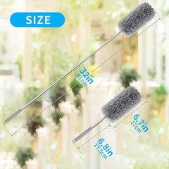 Microfiber Brush Duster with Extendable Upto 29 Inch Handle for Room Cleaning