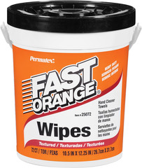 25072 Fast Orange Hand Cleaner Wipes, 72-Count Container